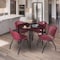 Regency Kahlo Round Table & Chair Sets, 48 W, 48 L, 29 H, Wood, Metal, Plastic Top, Mahogany TPL48RNDMHBK47BY - alternate 2